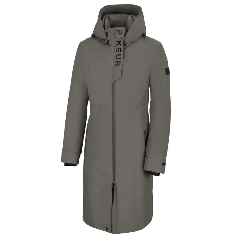 Pikeur Selection Ladies Long Raincoat - Foggy Green